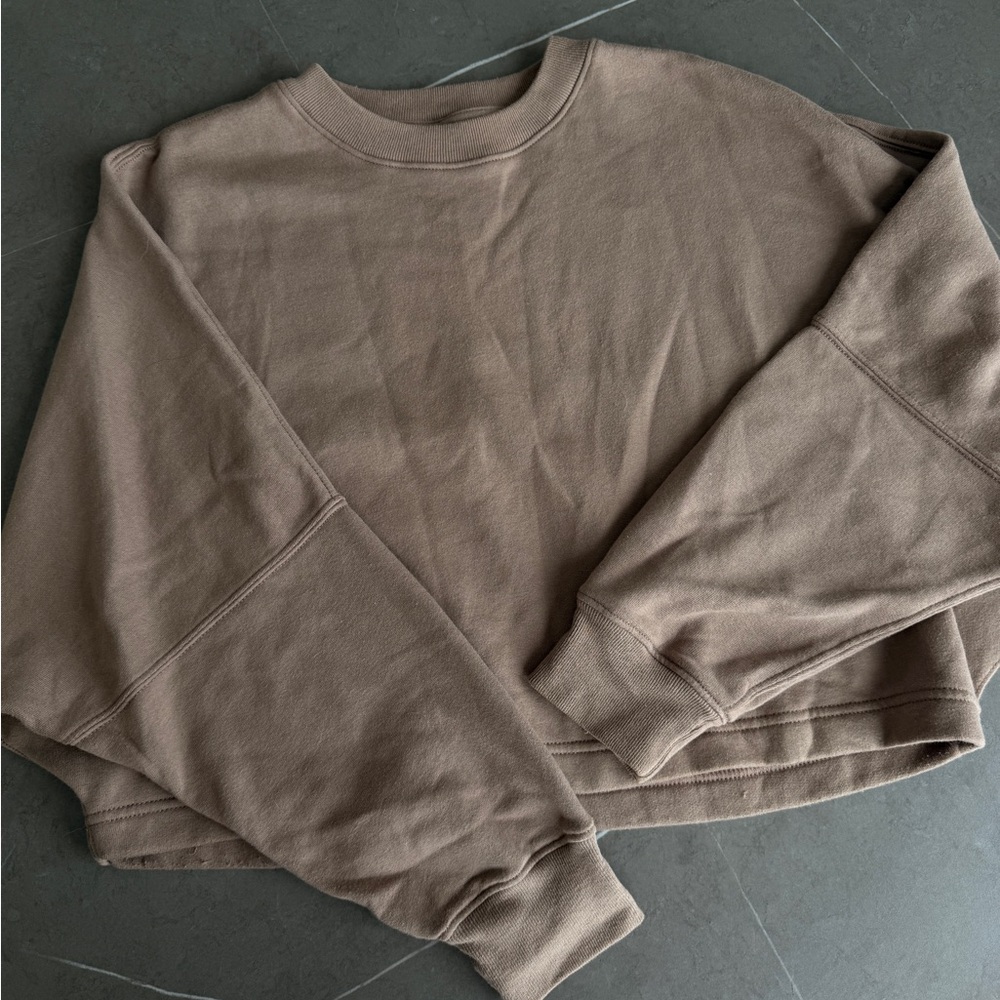 Abercrombie & Fitch Brown Crewneck Sweatshirt